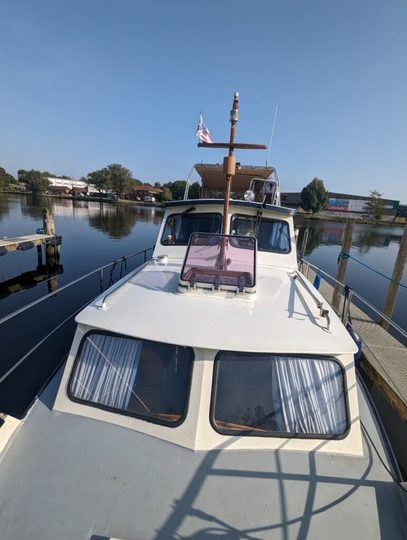 Blick ueber das Vordeck